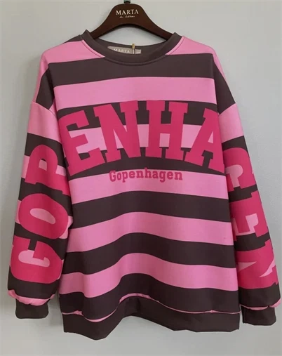 Marta du Chateau - MDCNerina Sweatshirt - Moro/Pink